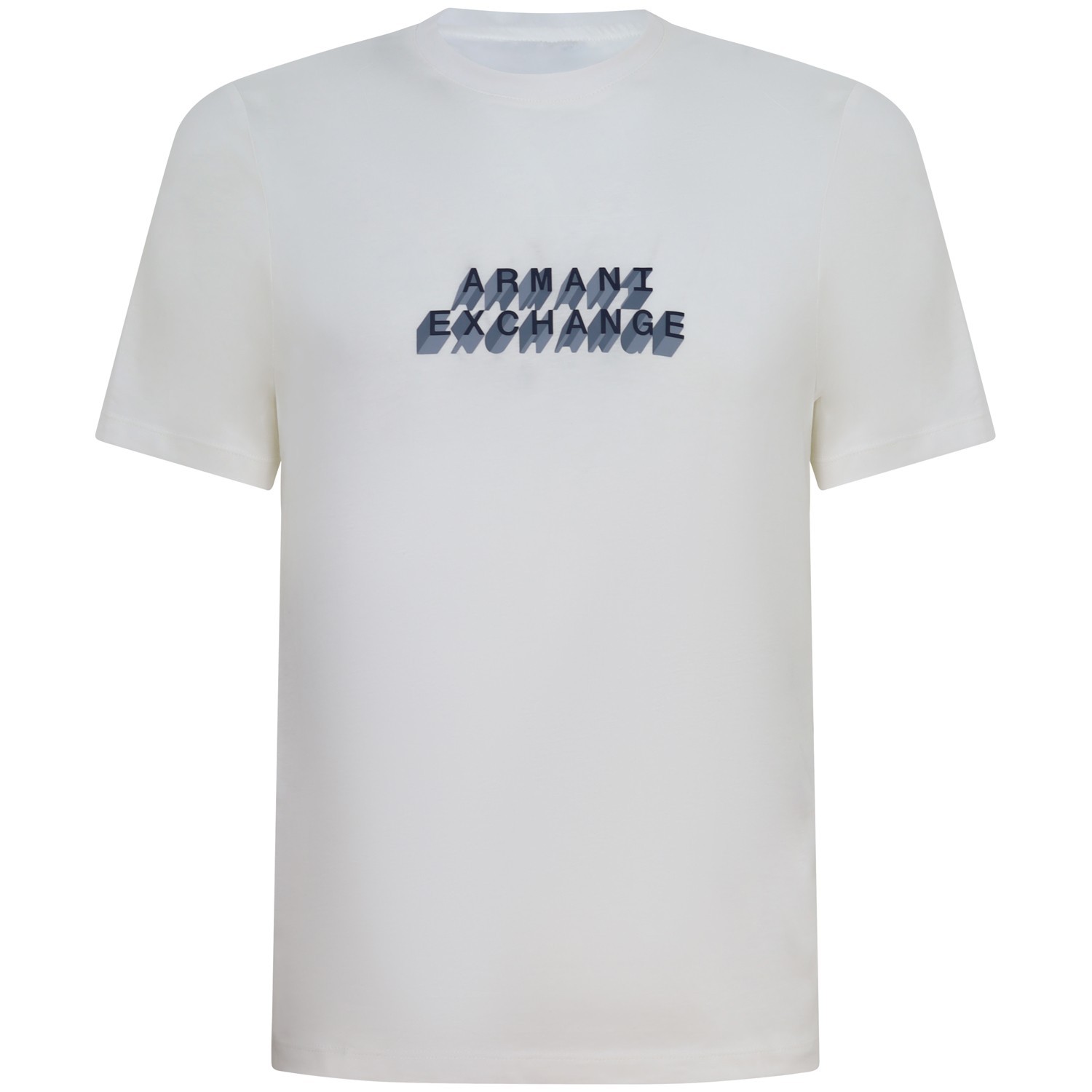 T-shirt bianca con logo centrale per uomo