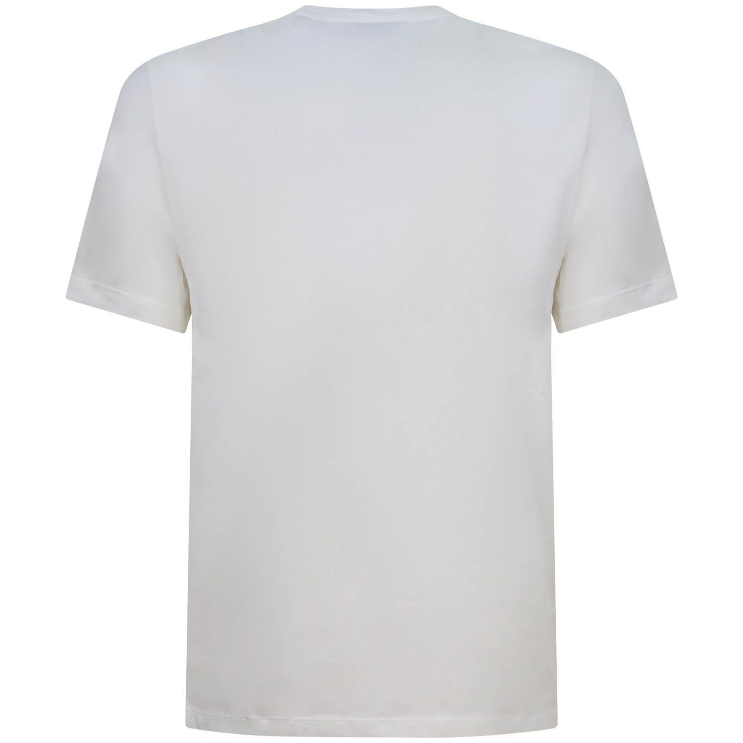 T-shirt bianca con logo centrale per uomo 2