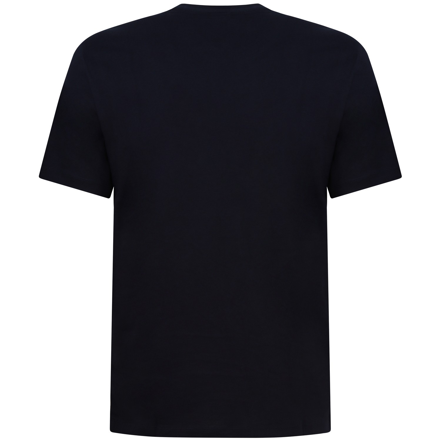 T-shirt blu con logo centrale per uomo 2