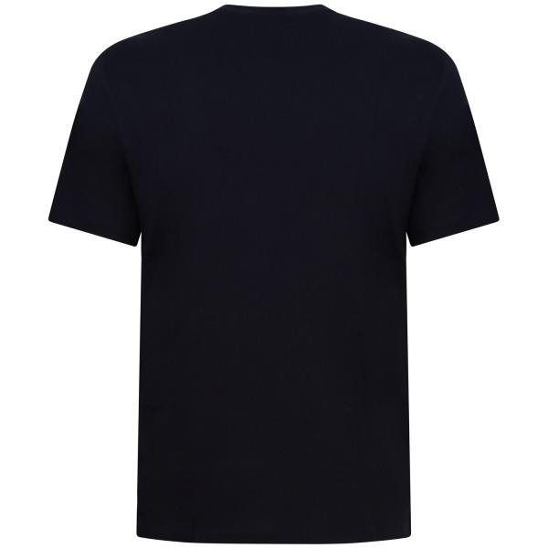T-shirt blu con logo centrale per uomo