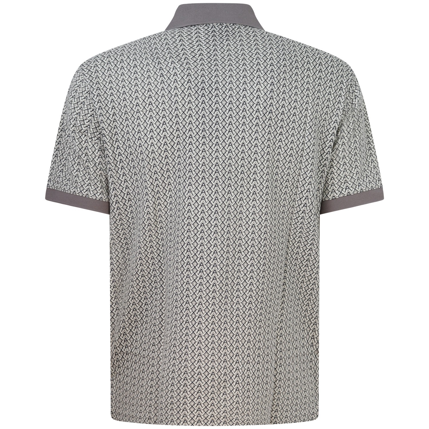 Polo beige con logo all over per uomo 2