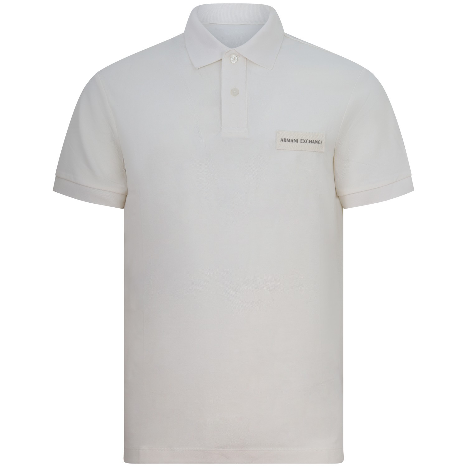 Polo avorio con logo laterale per uomo