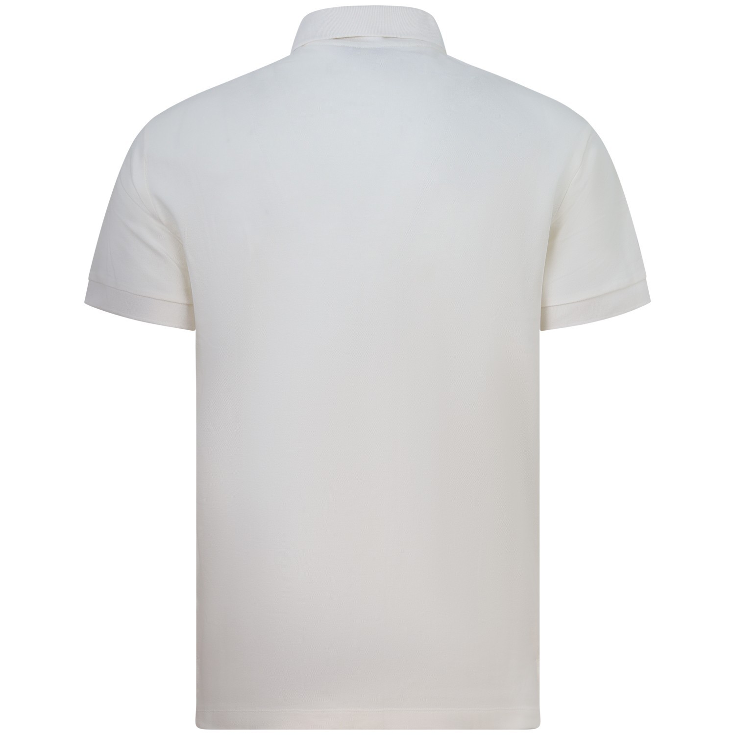 Polo avorio con logo laterale per uomo 2