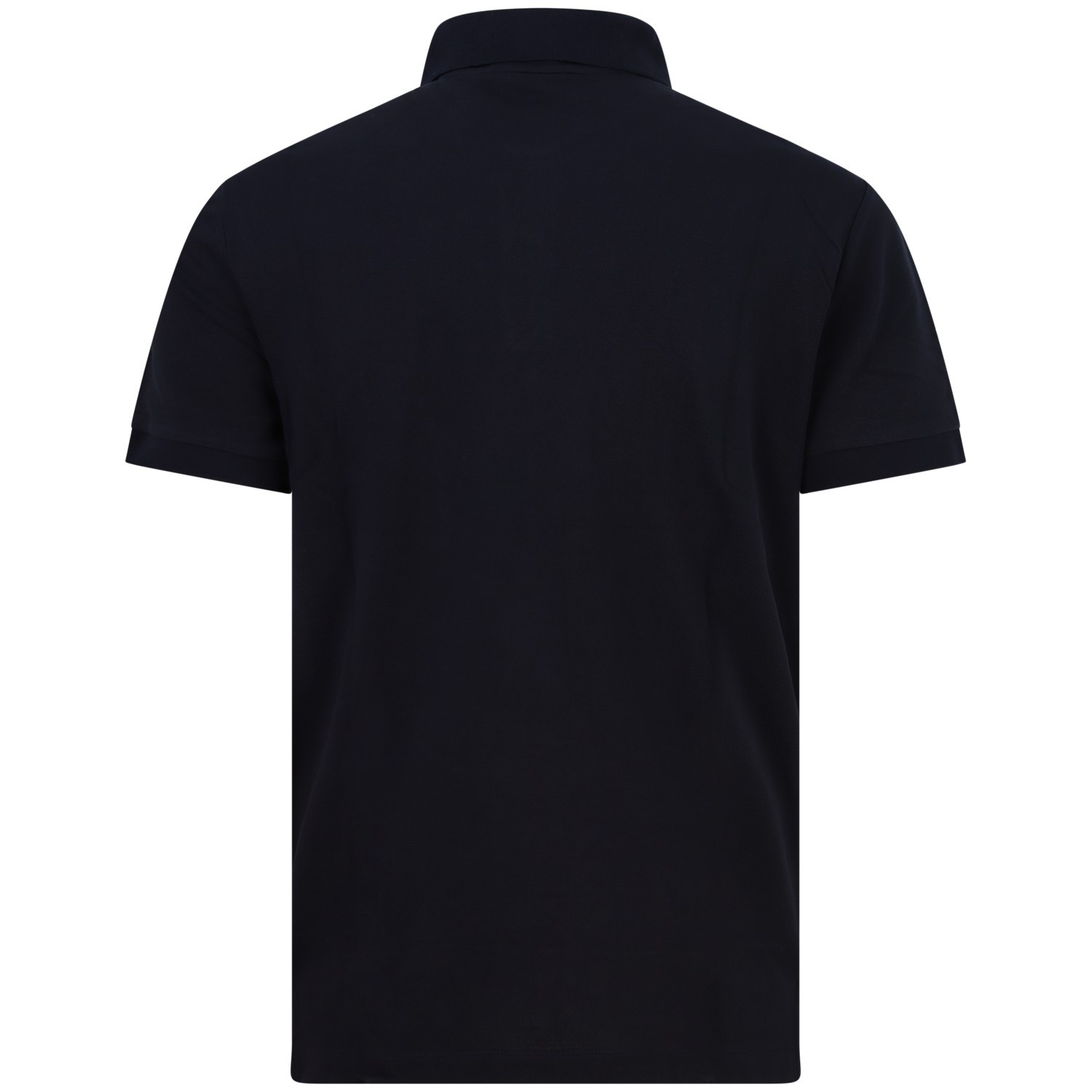 Polo blu con logo laterale per uomo 2