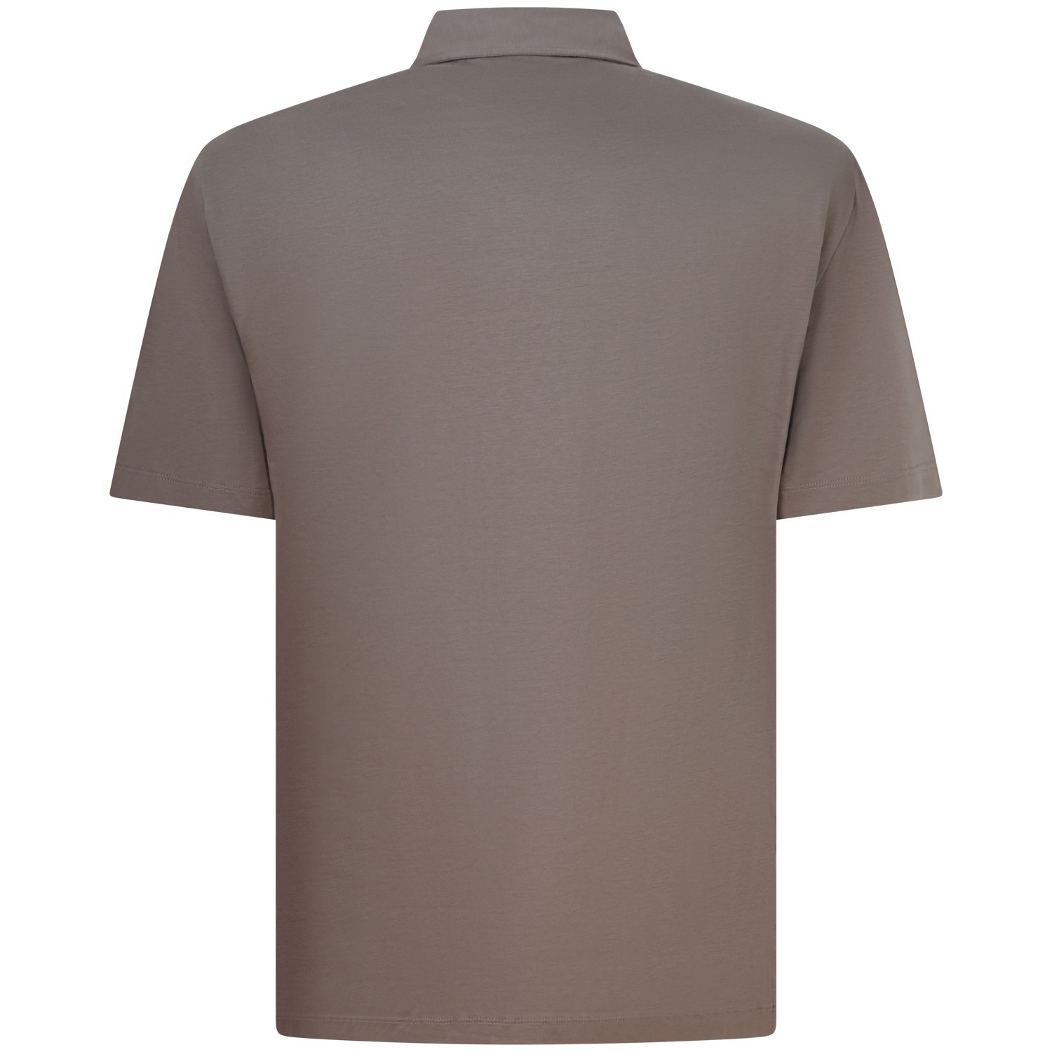 Polo marrone con logo laterale per uomo 2