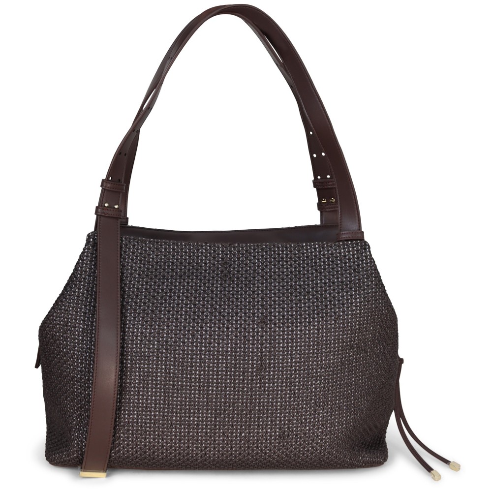 Borsa grande marrone per donna