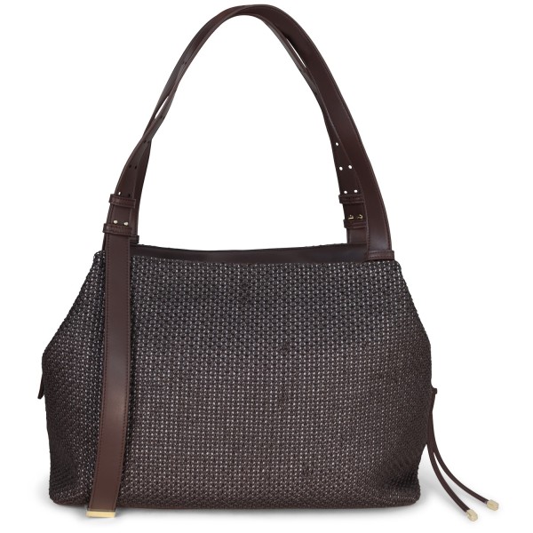 Borsa grande marrone per donna