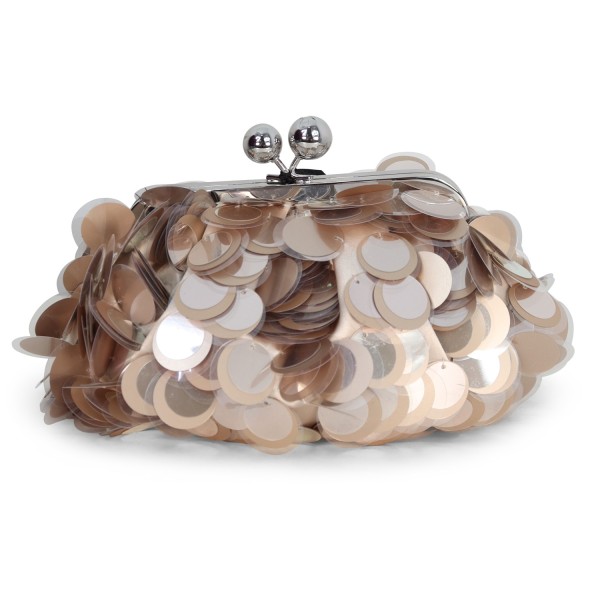 Borsa rosa con paillettes per donna