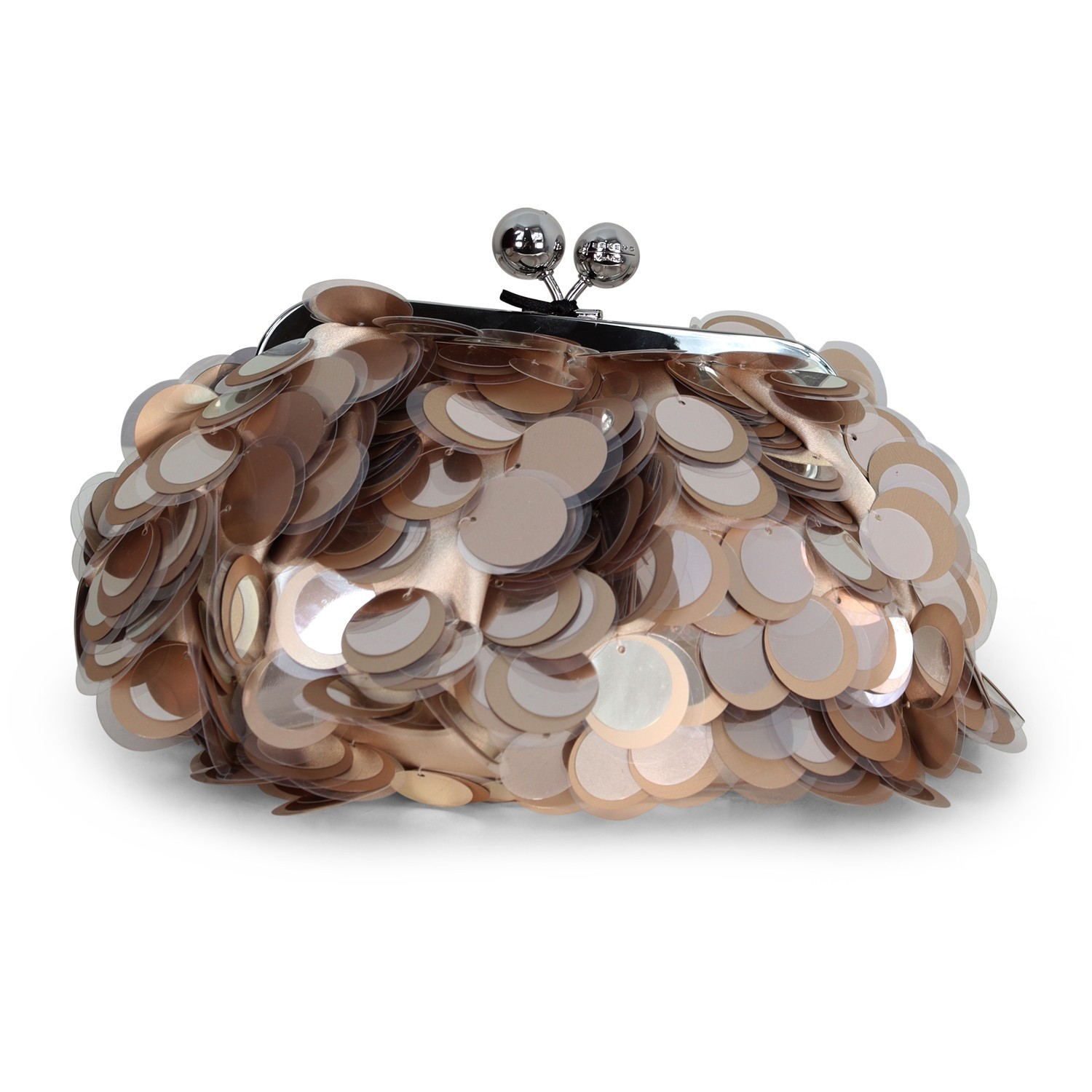 Borsa rosa con paillettes per donna 2