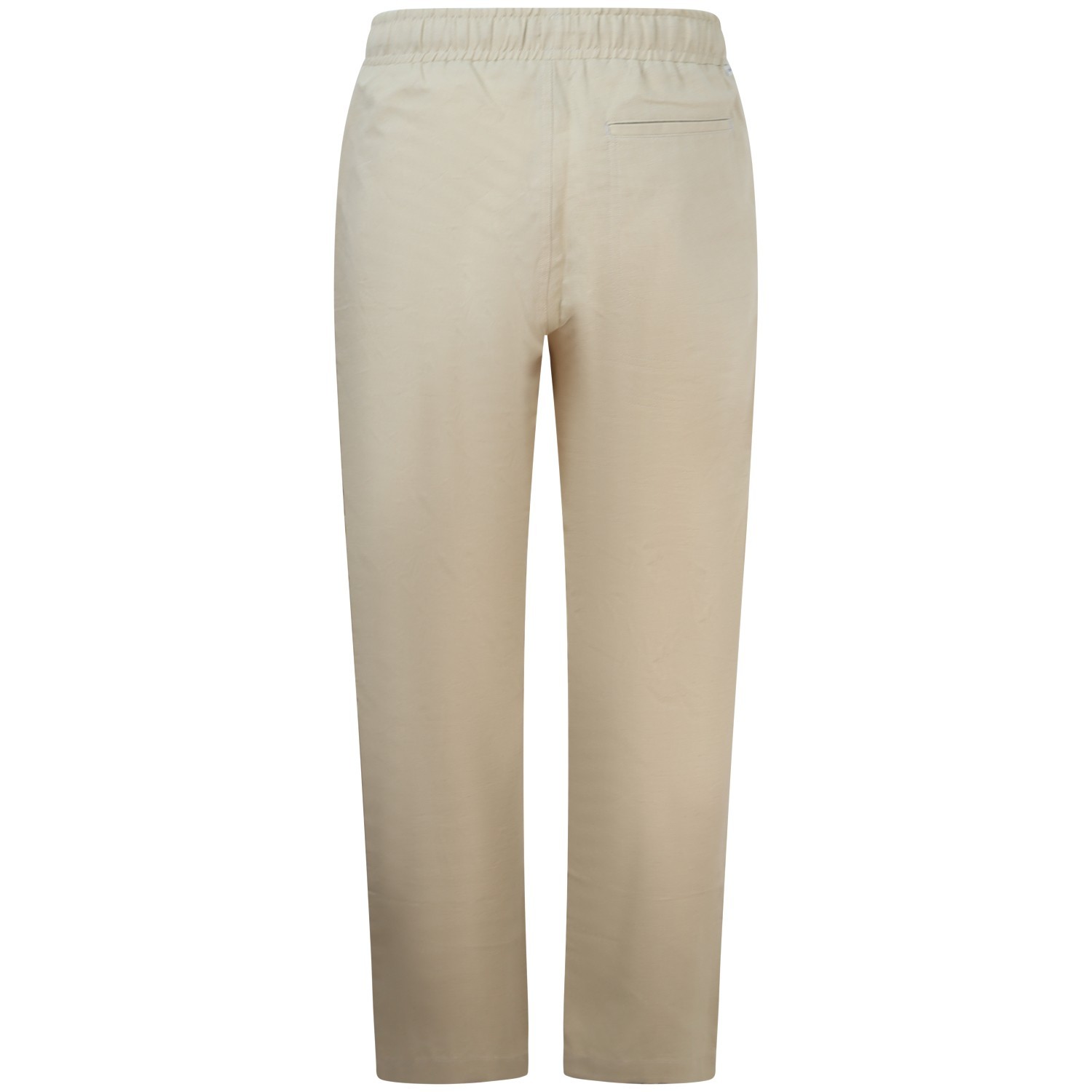 Pantalone misto lino beige per uomo