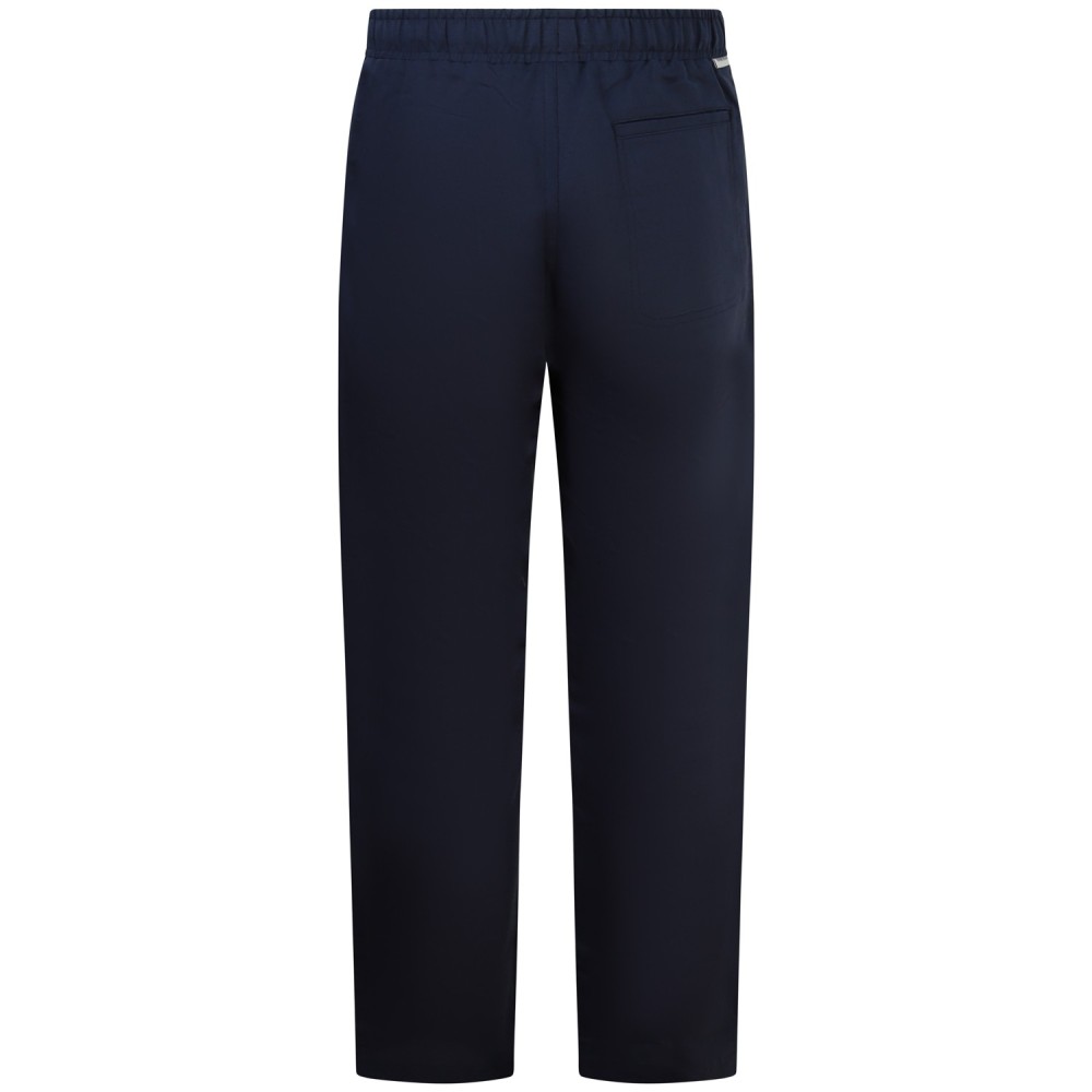 Pantalone misto lino blu per uomo