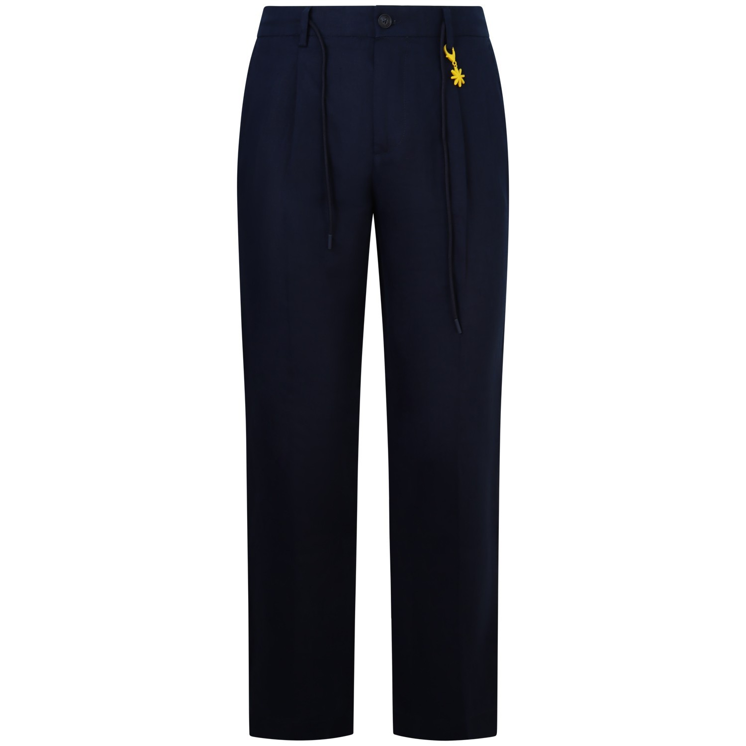 Pantalone blu in lino  per uomo