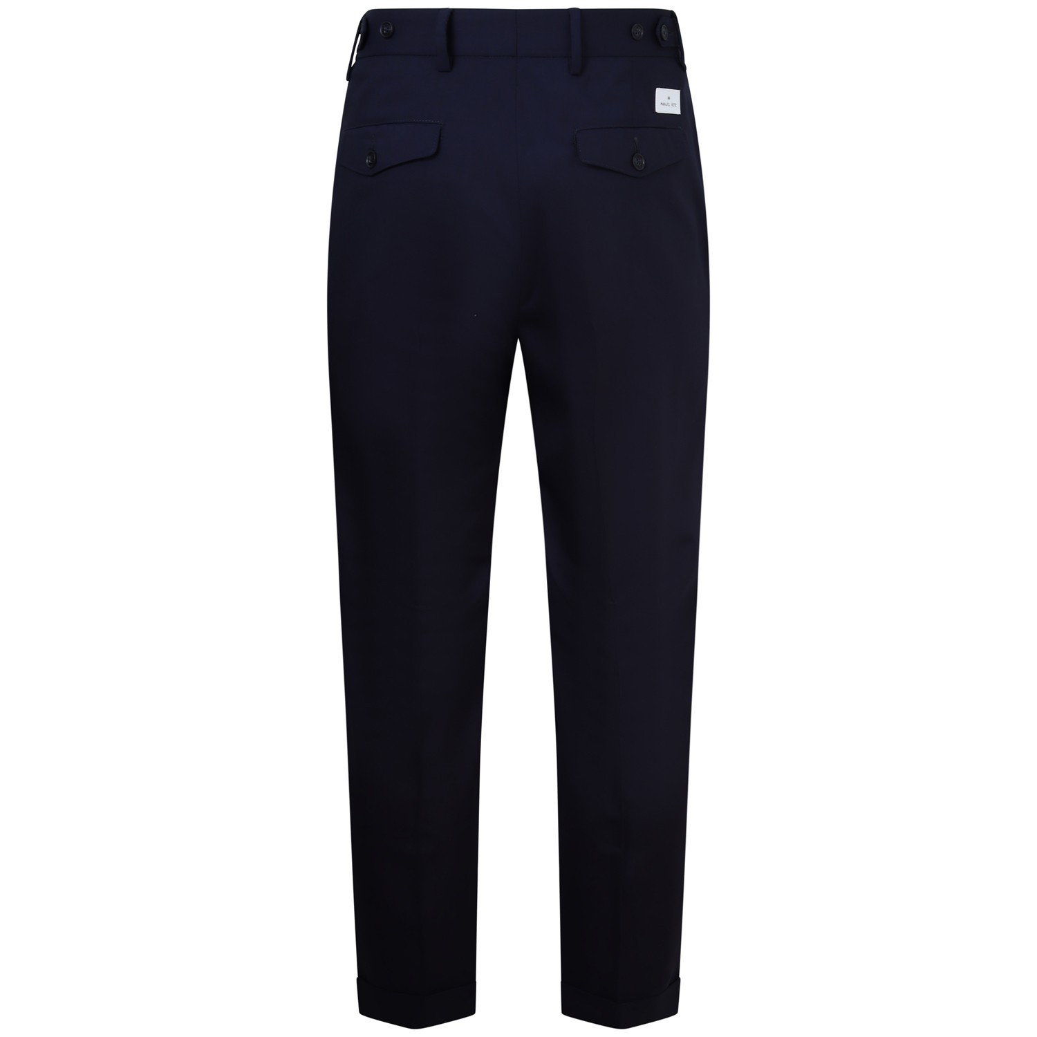 Pantalone blu con pinces per uomo