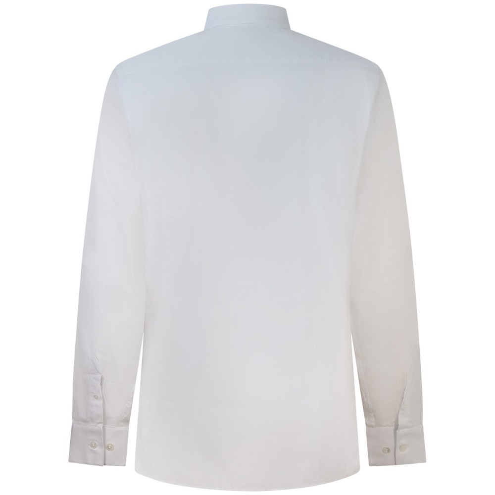 Camicia bianca con mini logo per uomo