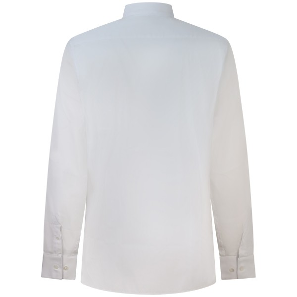 Camicia bianca con mini logo per uomo