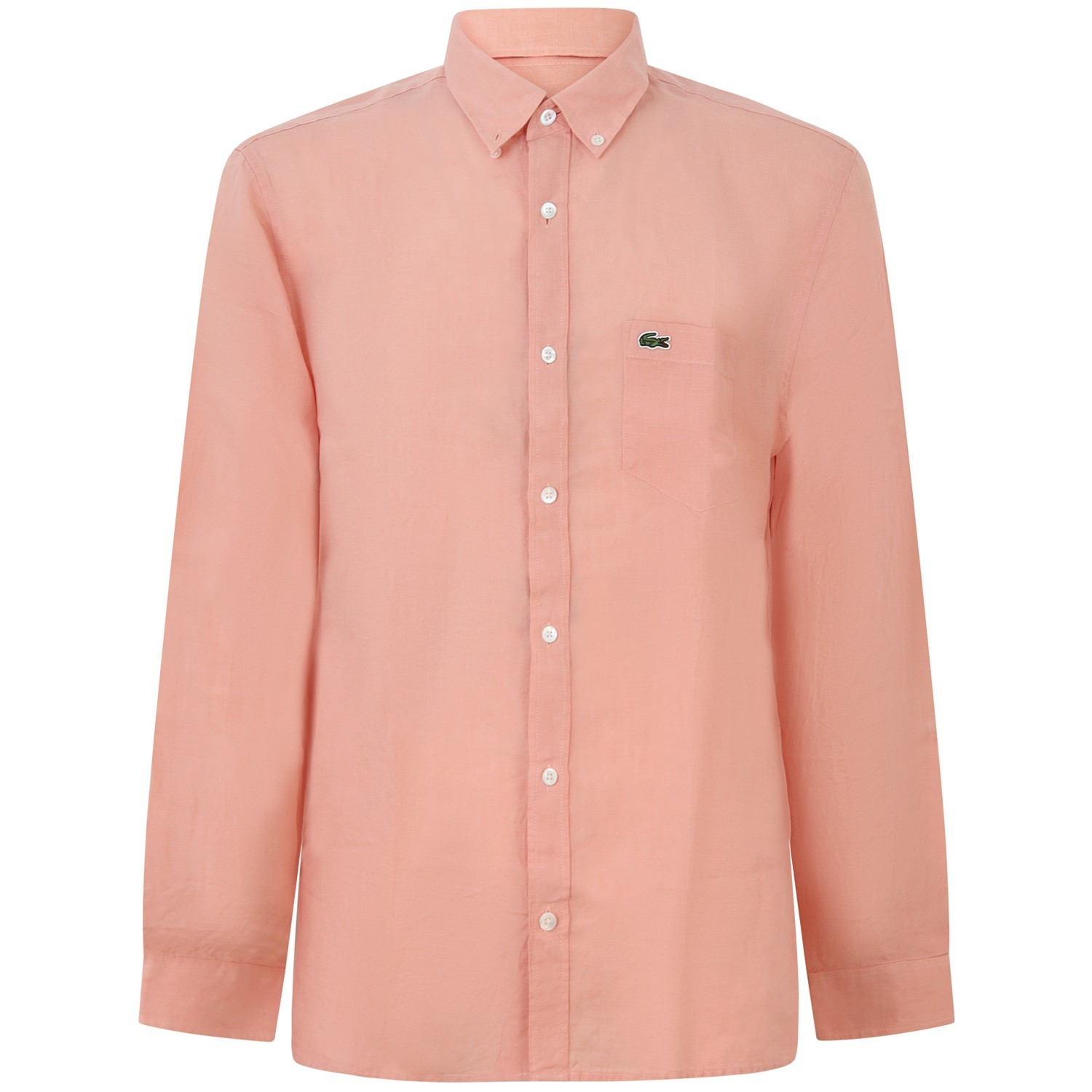 Camicia rosa in lino per uomo