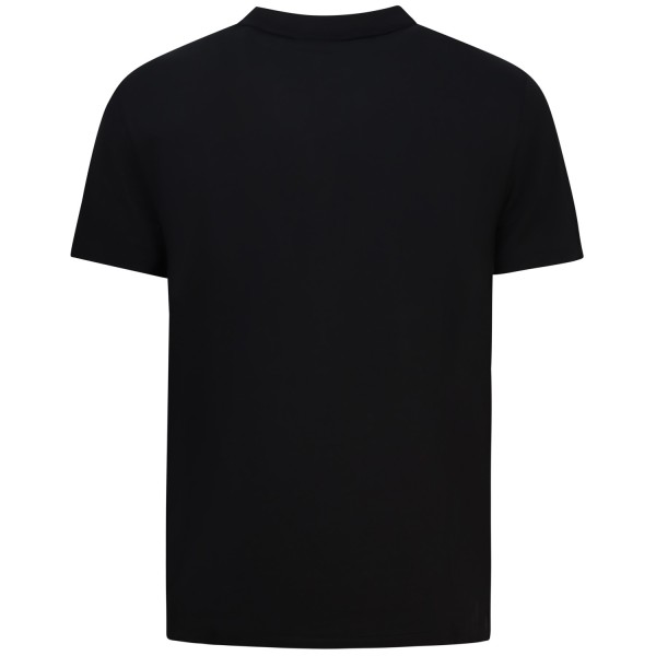 T-shirt nera con logo per uomo