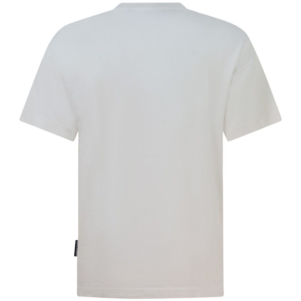 T-shirt con stampa bianca regular per uomo