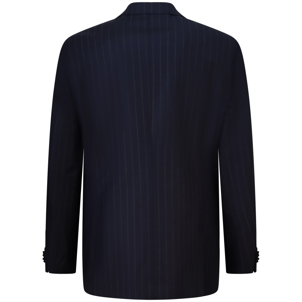 Giacca blu con fantasia per uomo