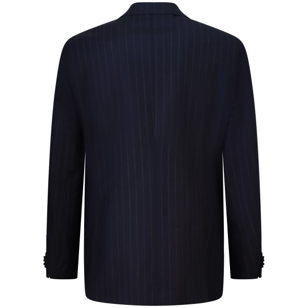 Giacca blu con fantasia per uomo