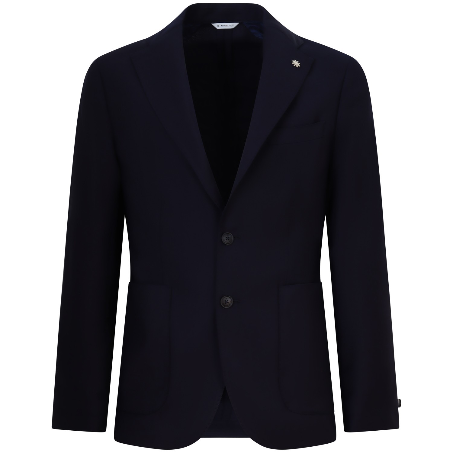 Giacca blu con microlavorazione per uomo