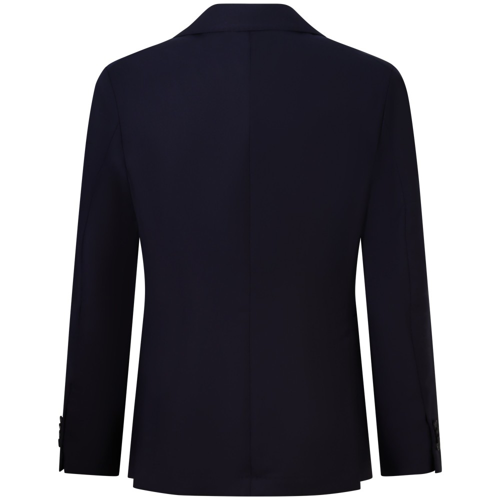 Giacca blu con microlavorazione per uomo