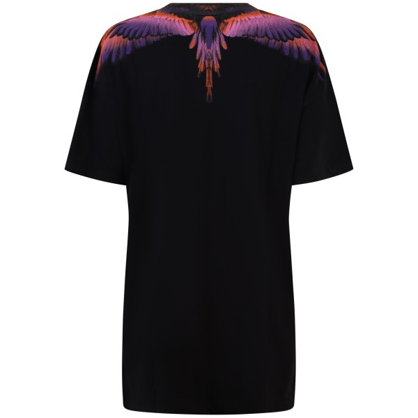 Abito nero con ali colorate per donna