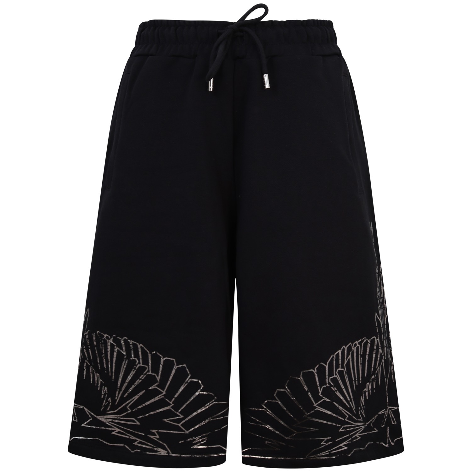 Bermuda con logo argento  per donna