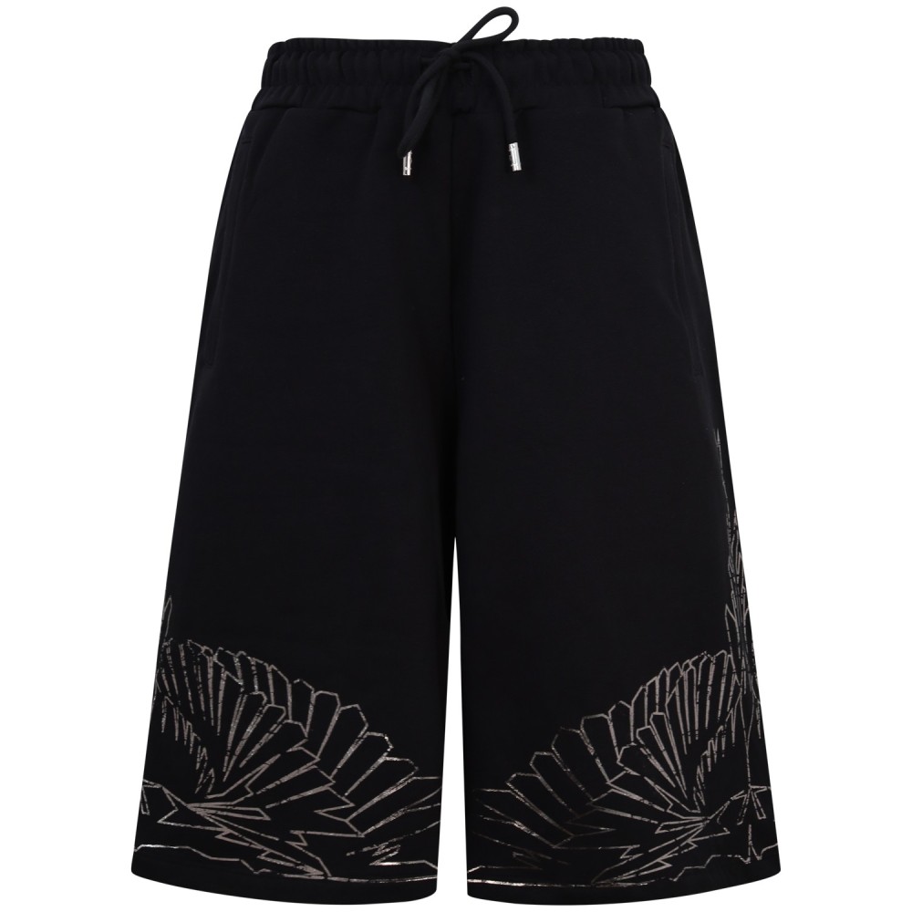 Bermuda con logo argento  per donna