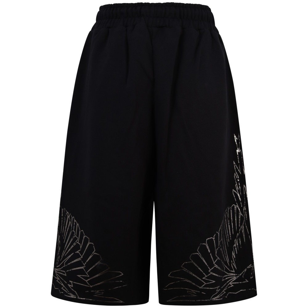 Bermuda con logo argento  per donna