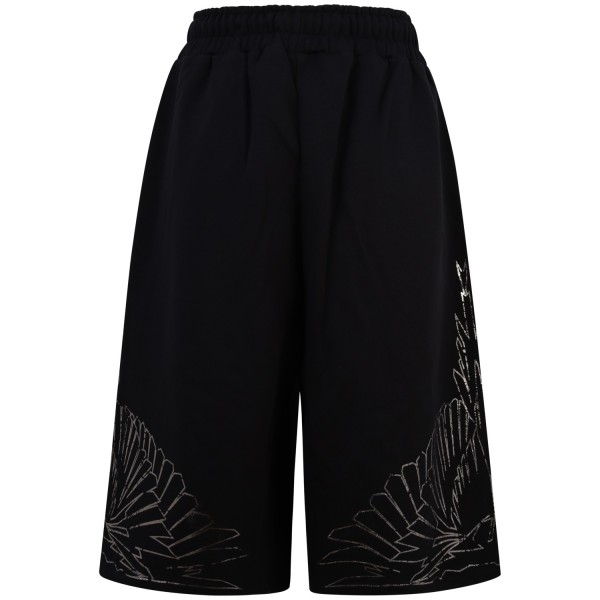 Bermuda con logo argento  per donna