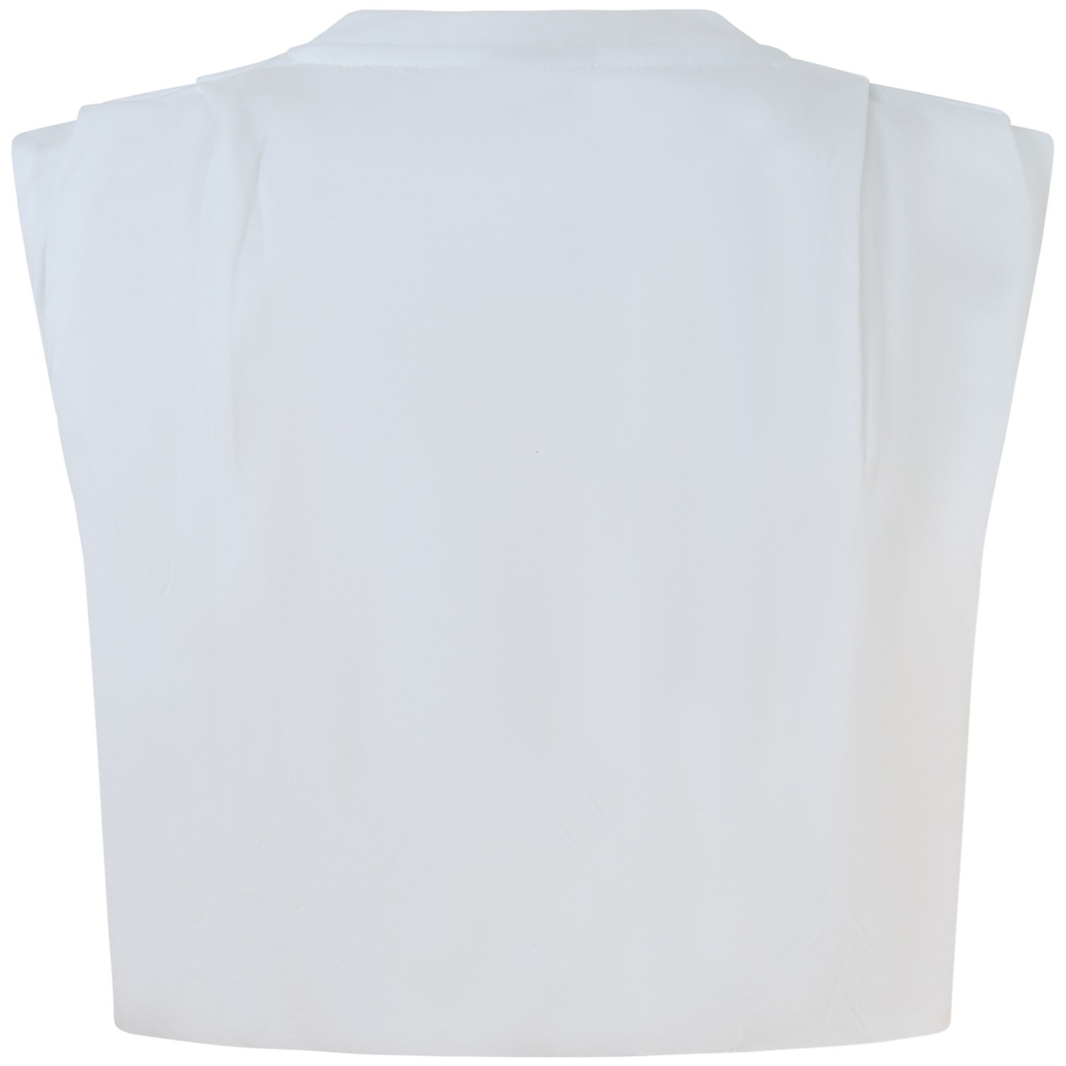 T-shirt bianca crop  per donna 2
