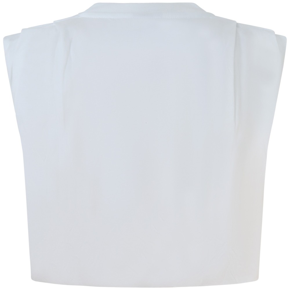 T-shirt bianca crop  per donna