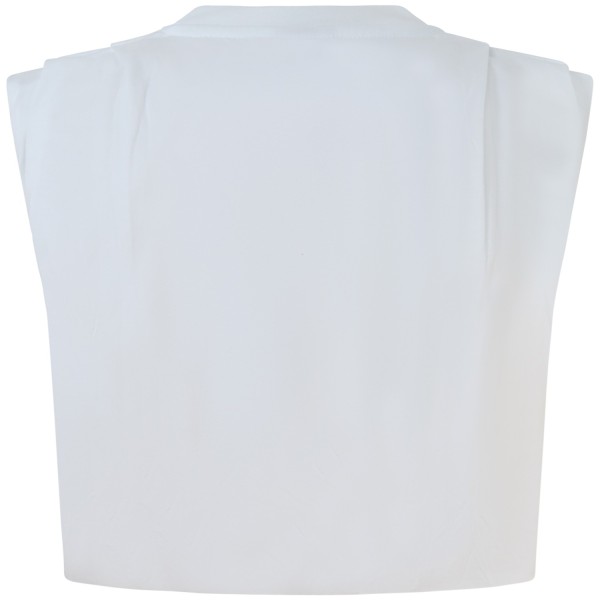 T-shirt bianca crop  per donna