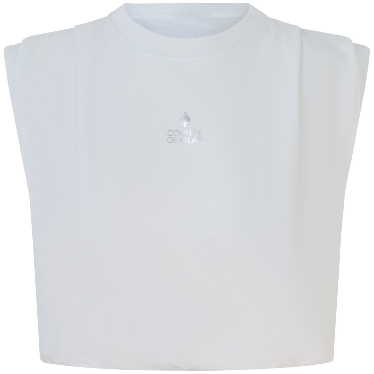 T-shirt bianca crop  per donna