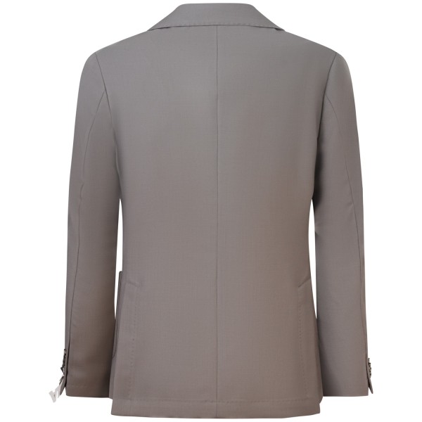 Giacca marrone con microlavorazione per uomo