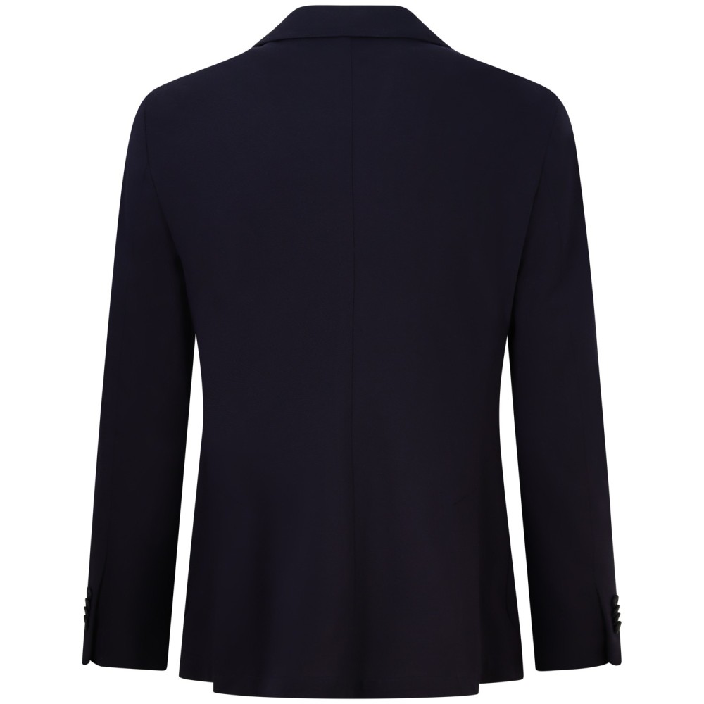 Giacca blu con microlavorazione per uomo