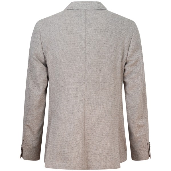 Giacca beige con microlavorazione per uomo