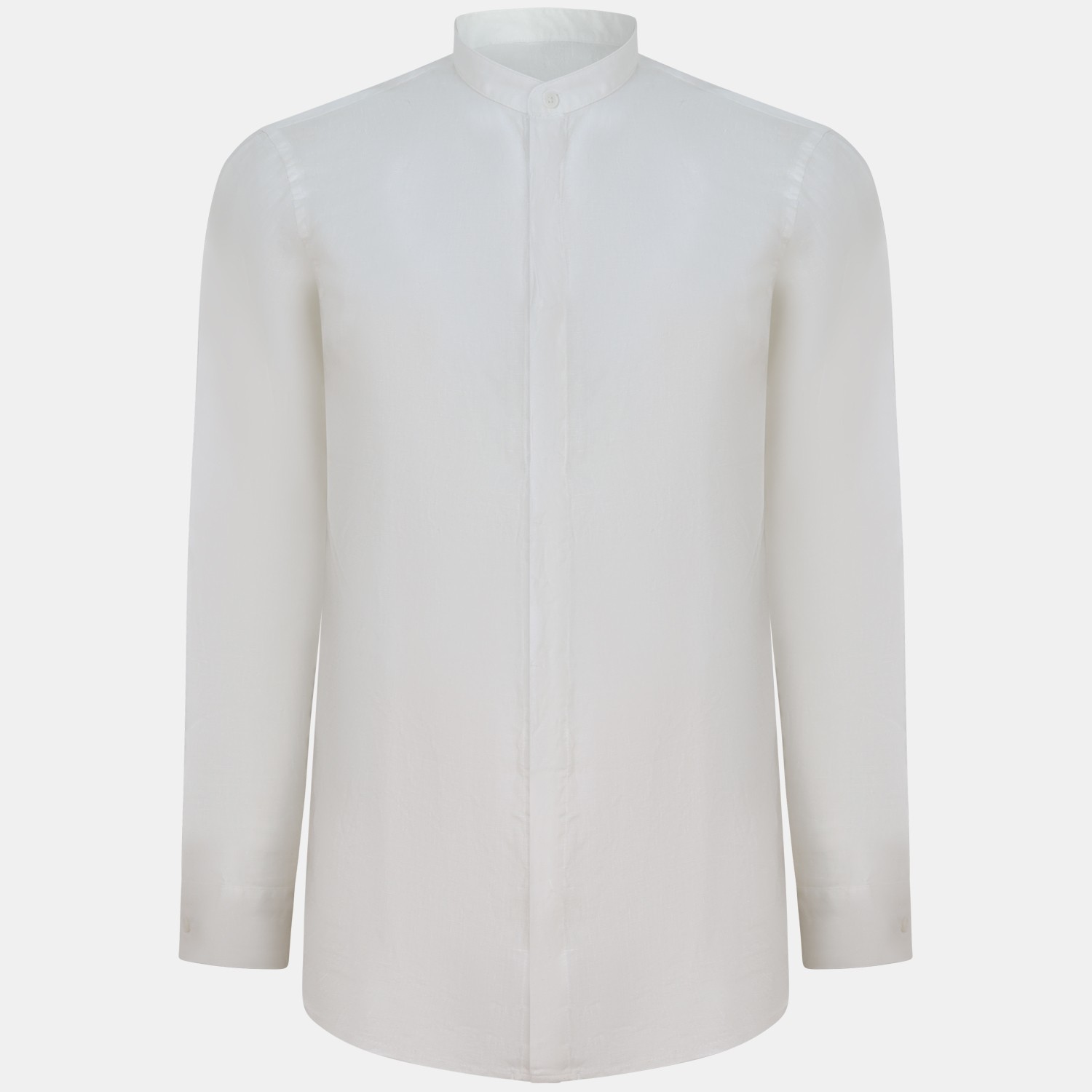 Camicia bianca con collo corano per uomo