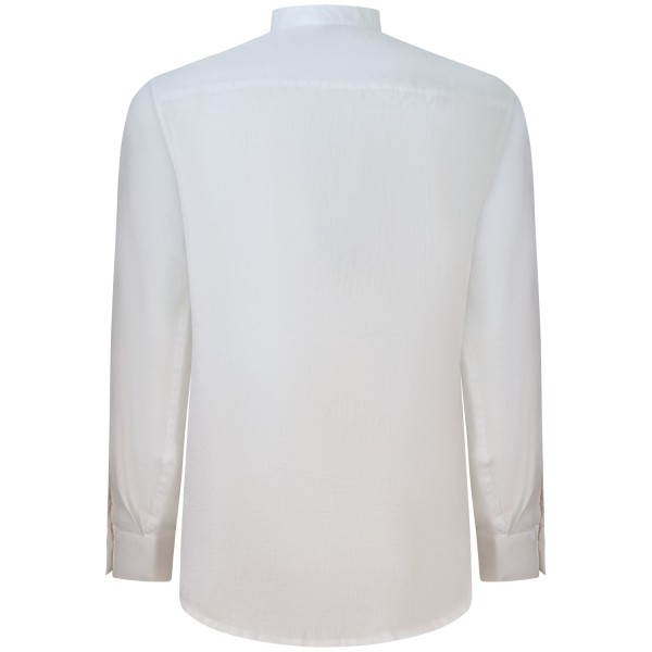 Camicia bianca con collo corano per uomo