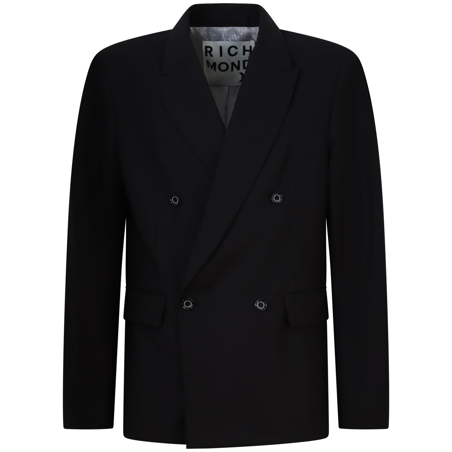 Giacca nera doppio petto per uomo 2