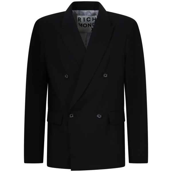 Giacca nera doppio petto per uomo