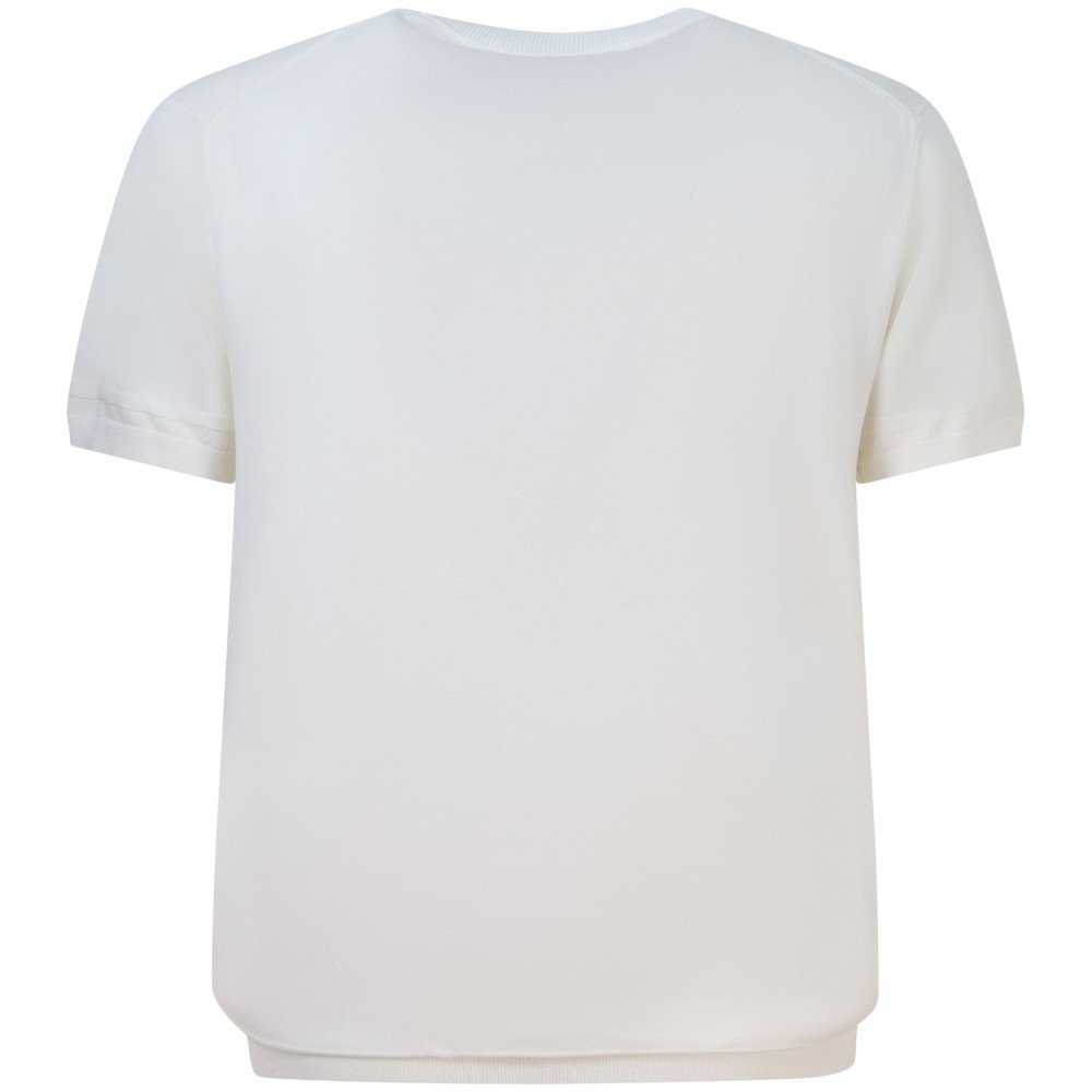 T-shirt in maglia bianca per uomo