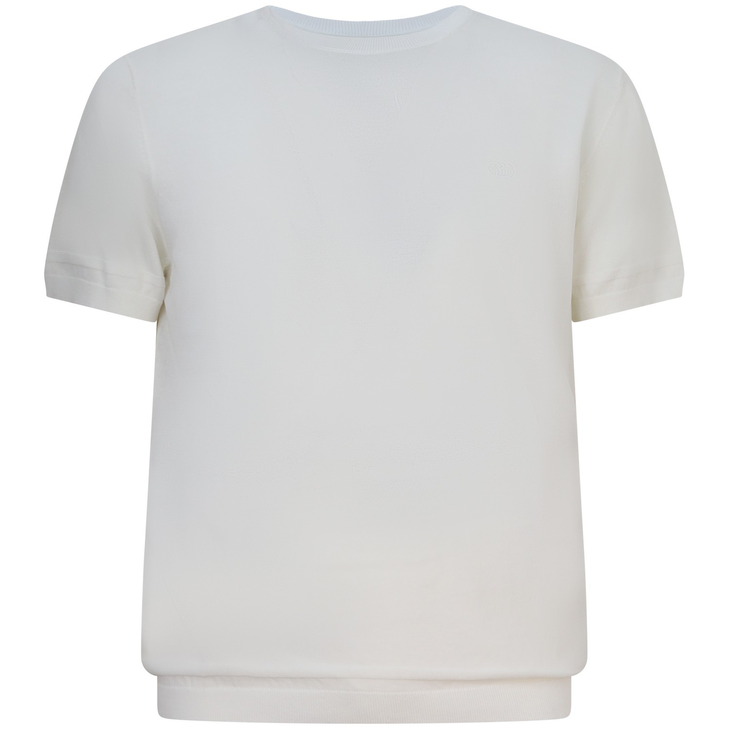 T-shirt in maglia bianca per uomo 2
