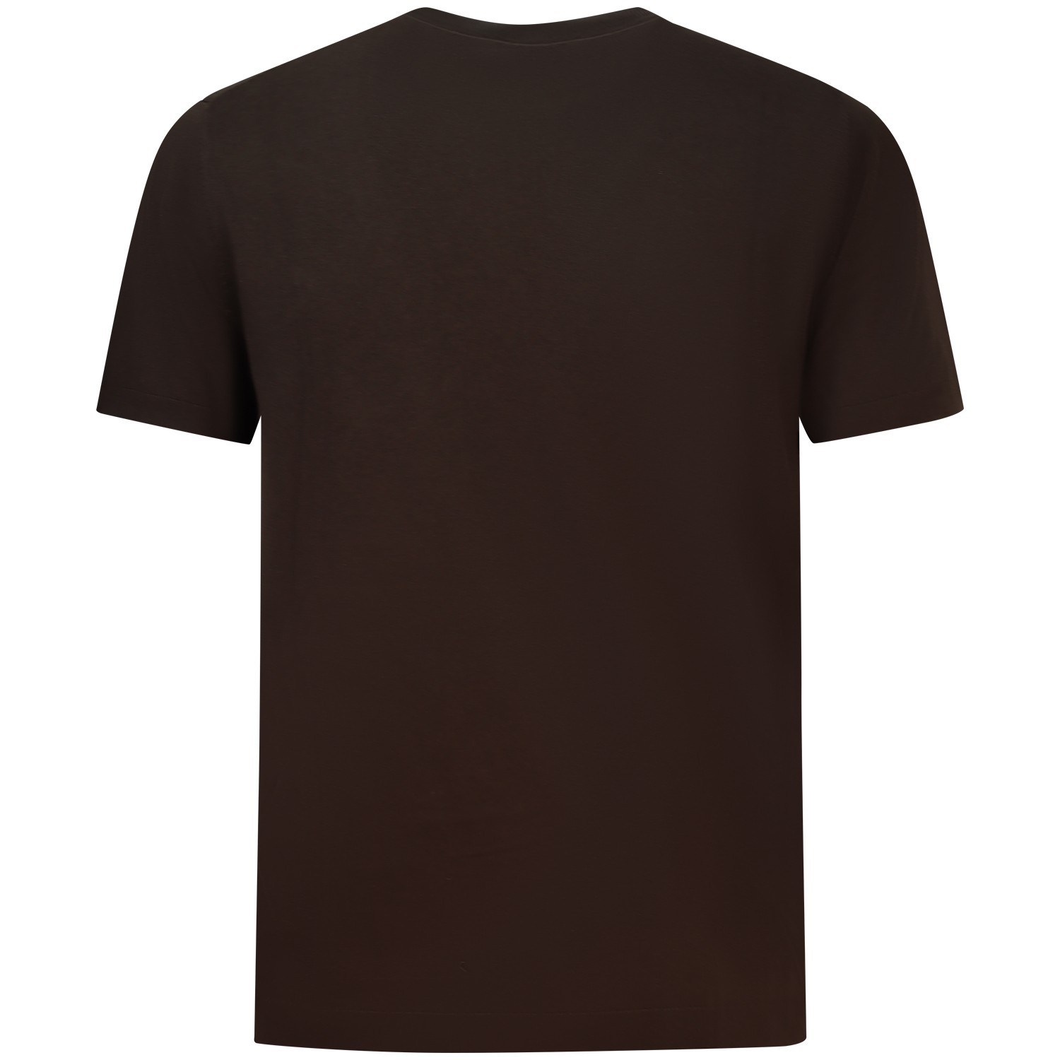 T-shirt in maglia marrone  per uomo