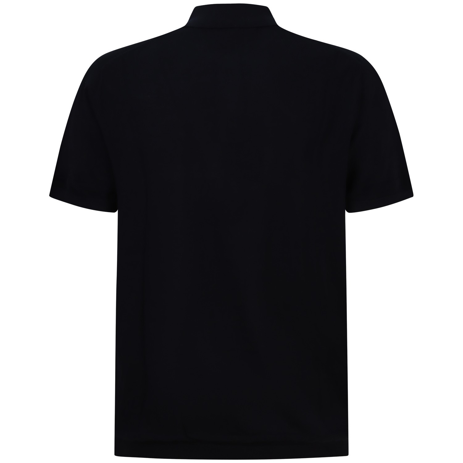 Polo in maglia nera per uomo