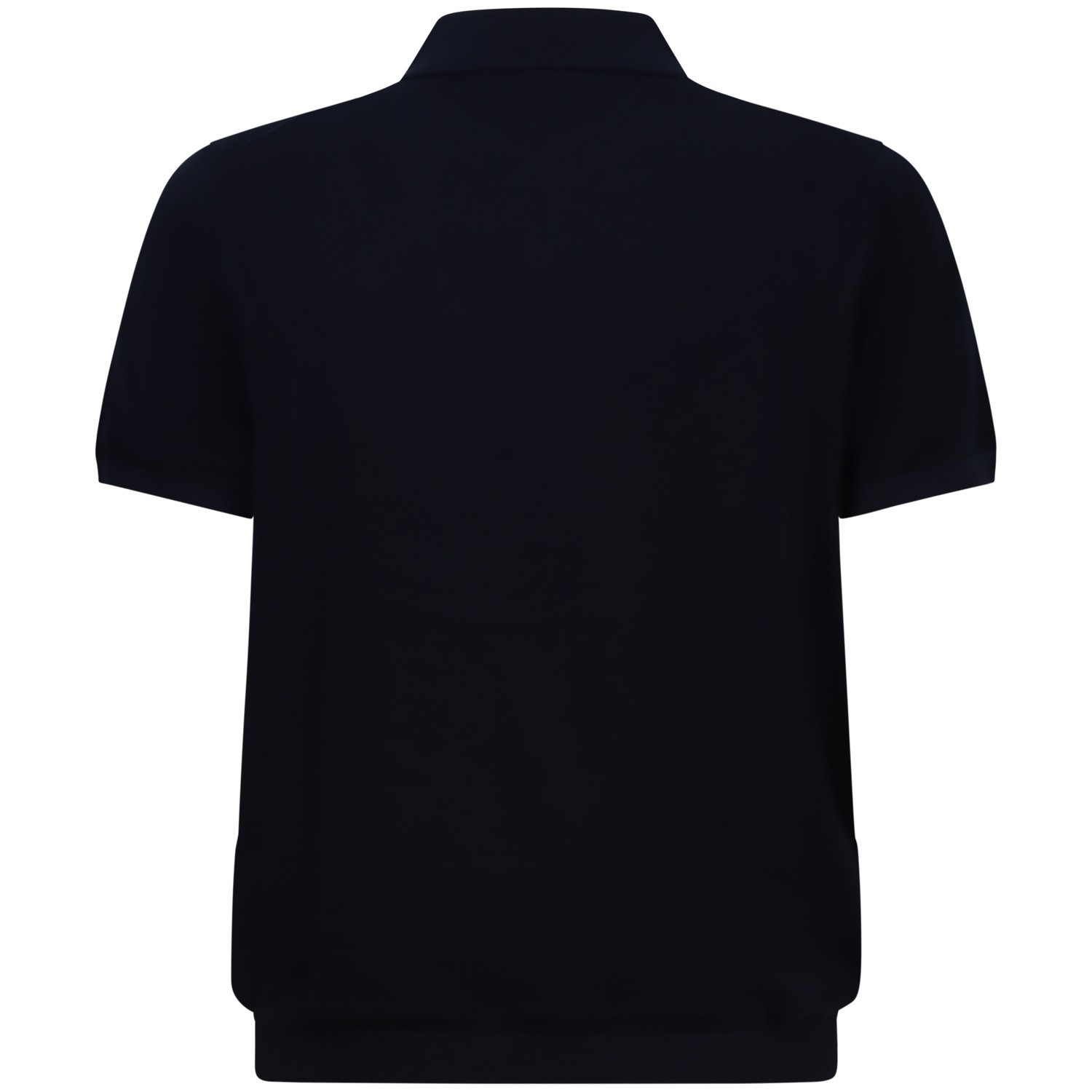 Polo in maglia blu per uomo 2