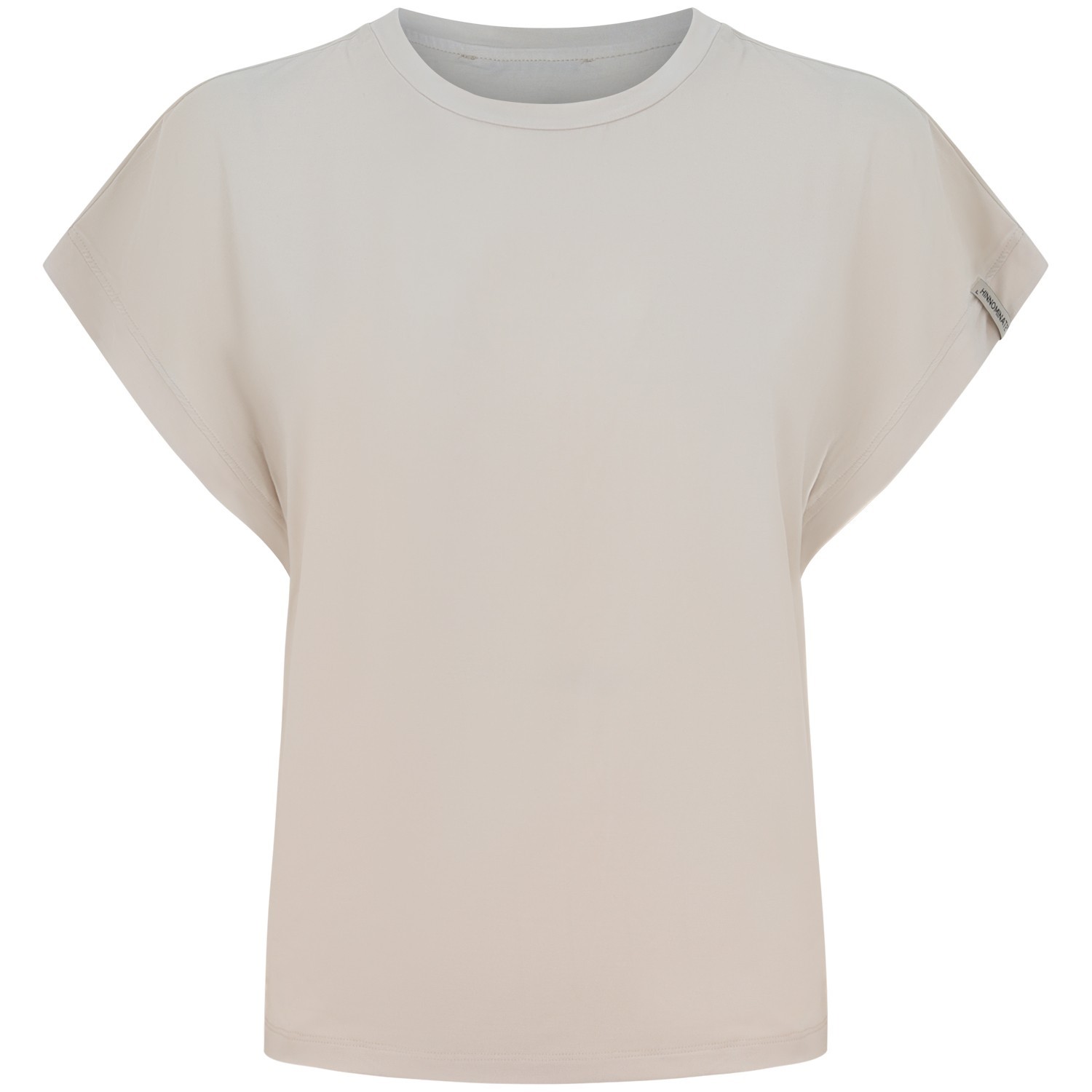 T-shirt panna con logo per donna 2