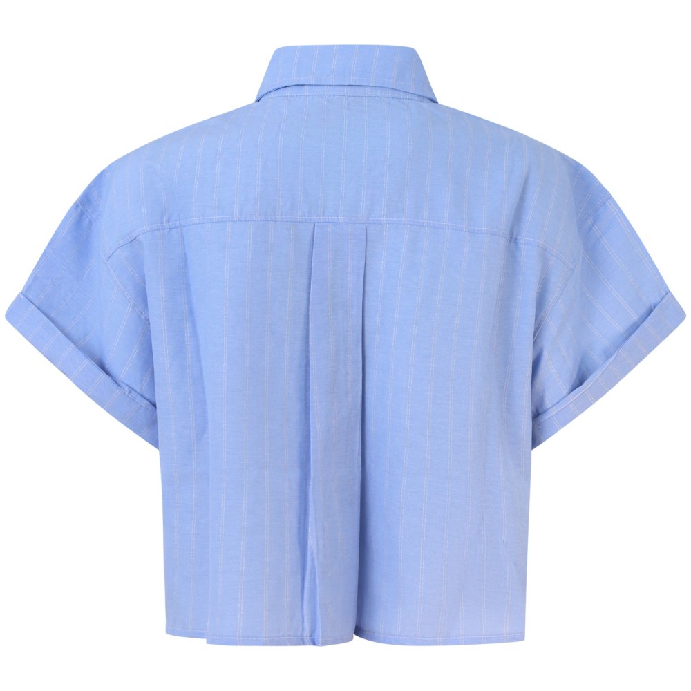 Camicia celeste per donna