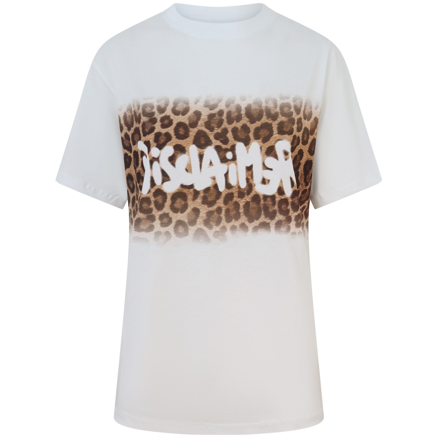 T-shirt bianca con logo per donna